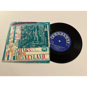 Vintage Disney Record Songs From Disneyland 45rpm Cliff Edwards BB17